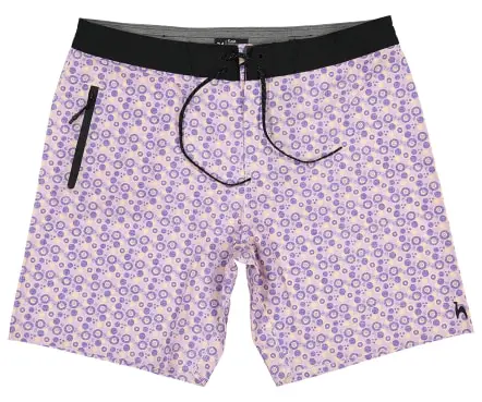 Short de Bain Moka & Violet Vortex (2)