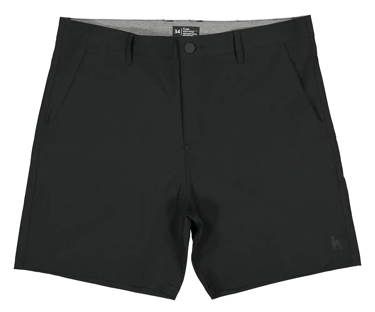 Futah - Short Hybride Noir Ericeira (1)