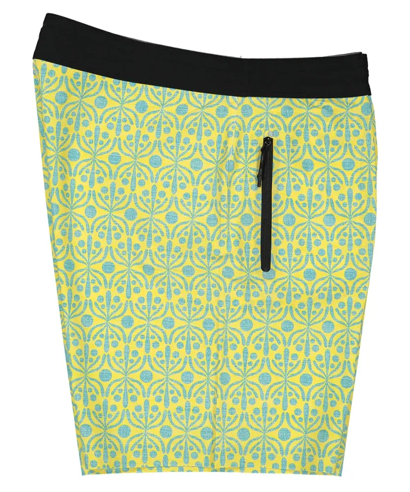 Futah - Flora Yellow & Water Boardshorts (6)