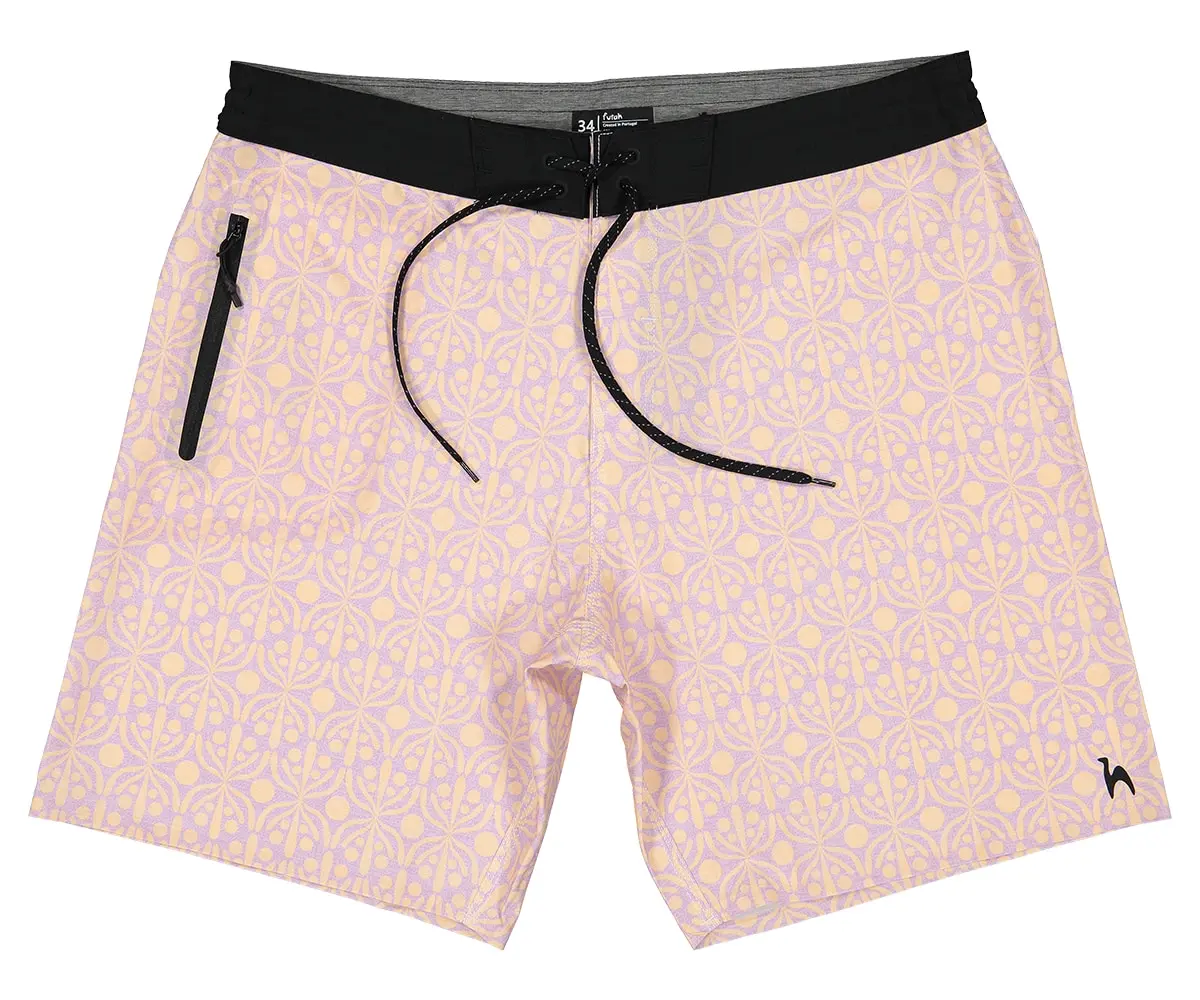 Futah - Short de Bain Moka & Violet Flora (4)