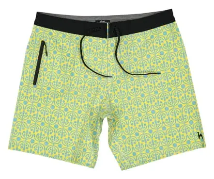 Short de Bain Jaune & Eau Flora