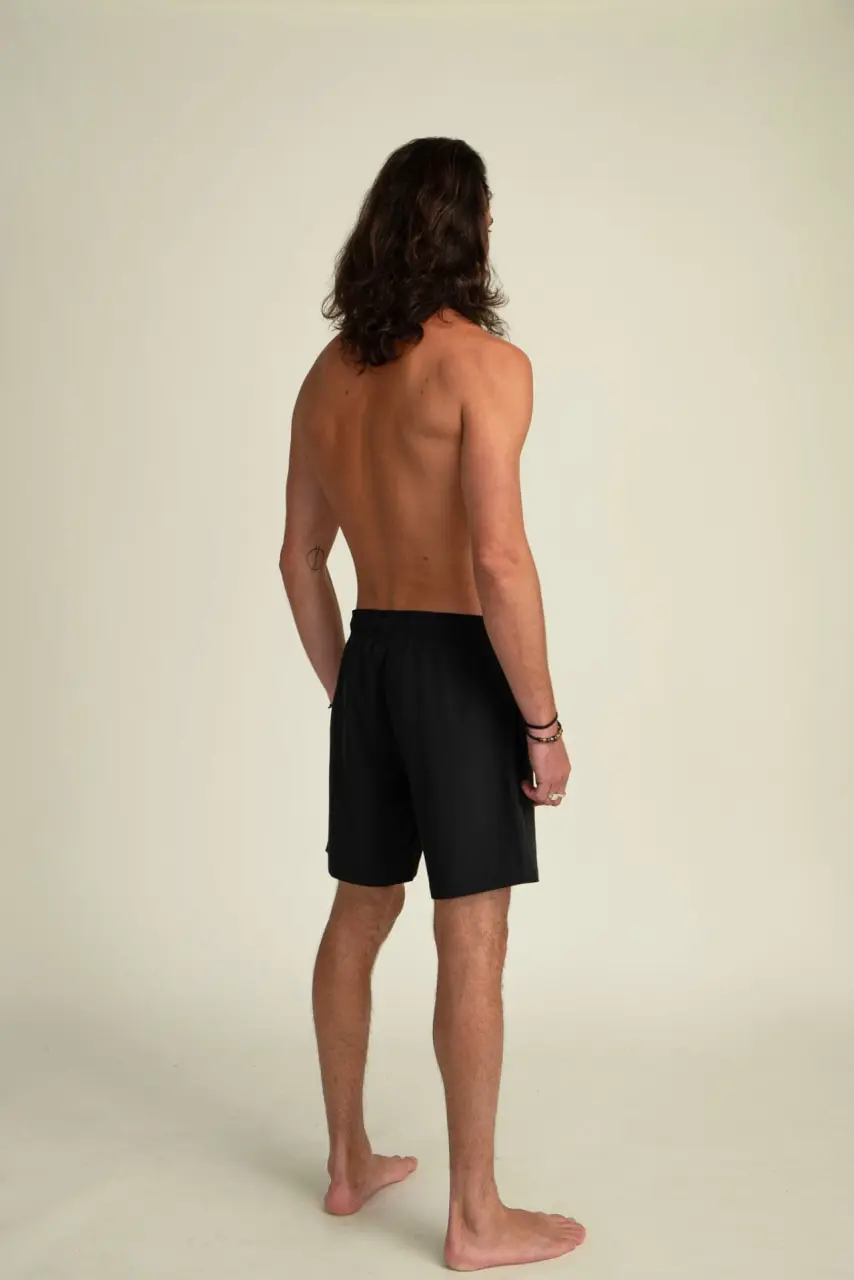 Futah - Short de Bain Classique Noir Ericeira (3)