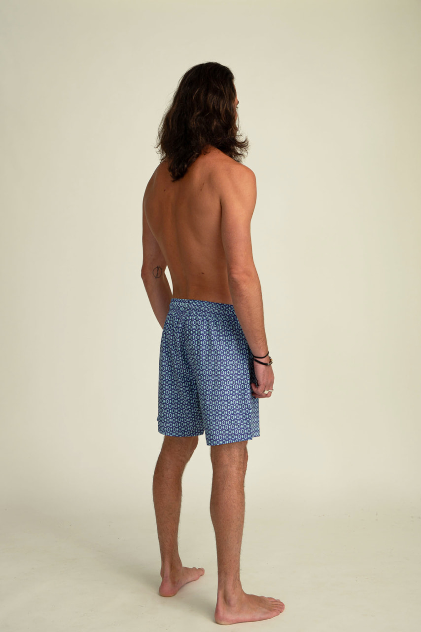 Futah - Short de Bain Classique Bleu Pulse (3)