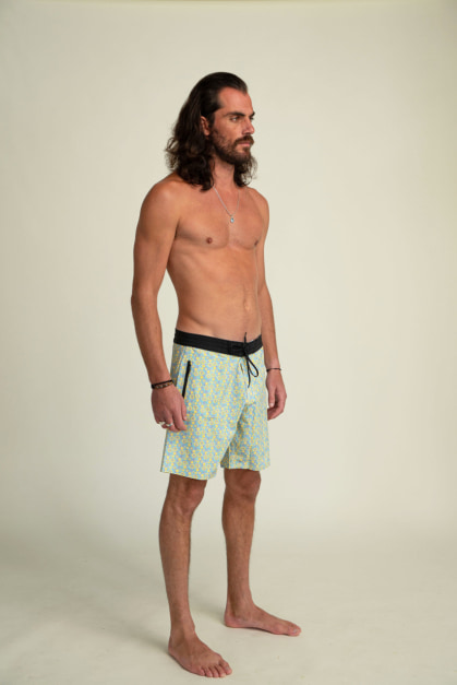 Vortex Yellow & Water Boardshorts (2)