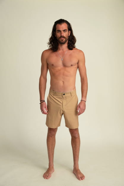 Ericeira Khaki Hybrid Shorts