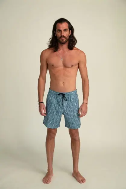 Short de Bain Classique Vert Pulse