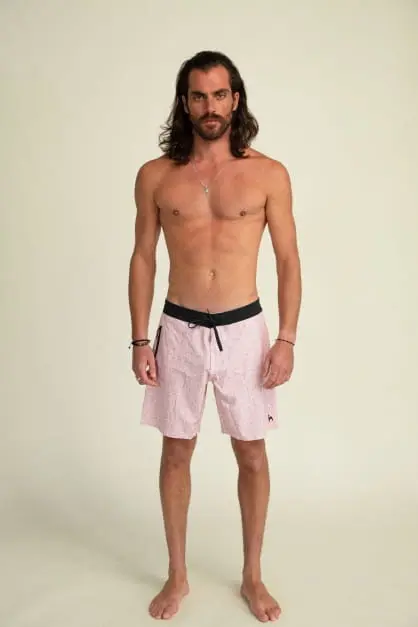 Futah Short de Bain Moka & Violet Flora