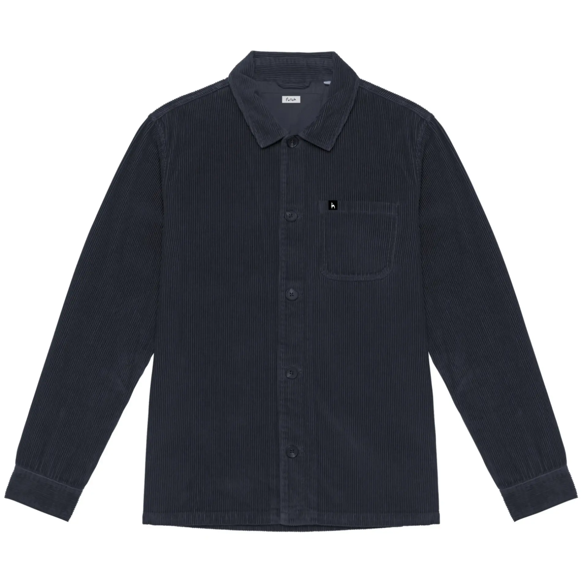 Futah - Veste en velours côtelé Bleu (3)