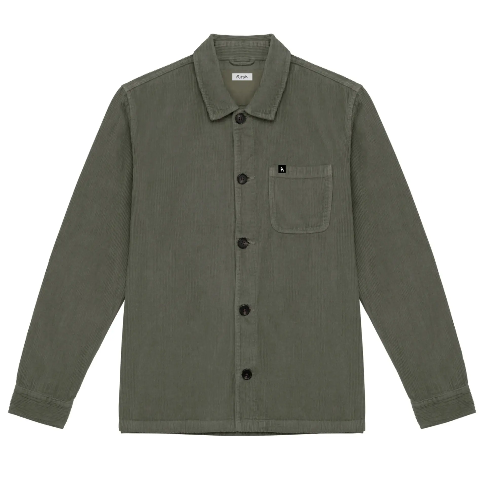 Futah - Veste en velours côtelé Khaki (3)