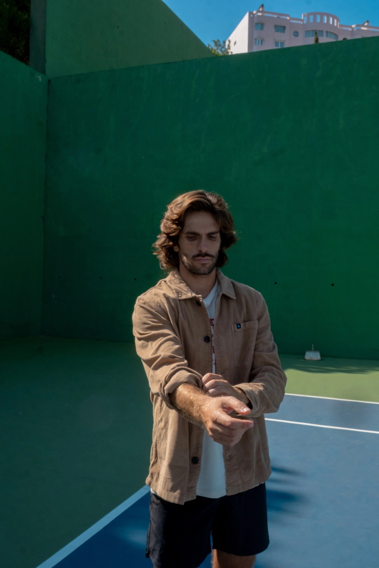 Futah - Veste en velours côtelé beige (2)