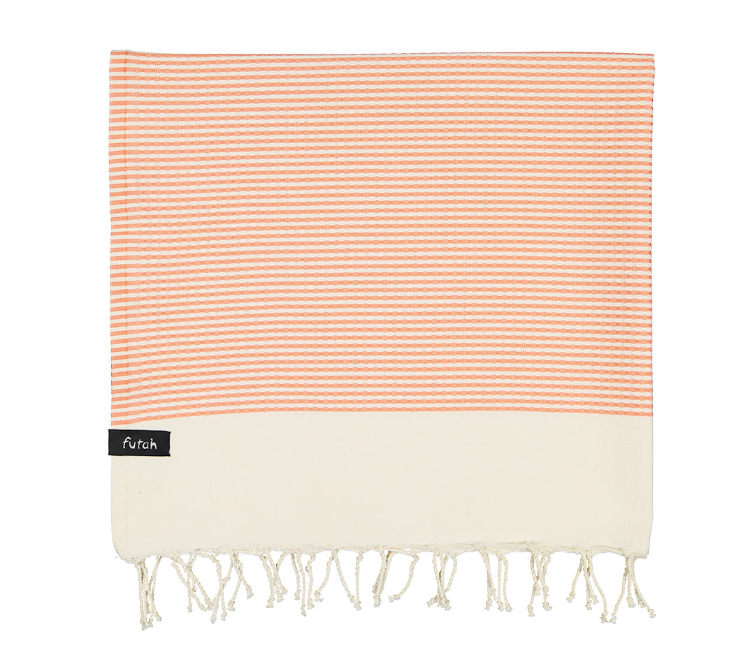 Futah - Nazaré Corail Éclatant Serviette de Plage (2)