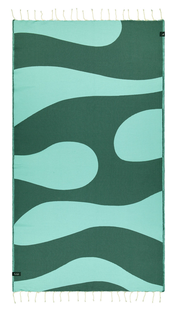 Futah - Aether Vert Serviette de Plage (1)