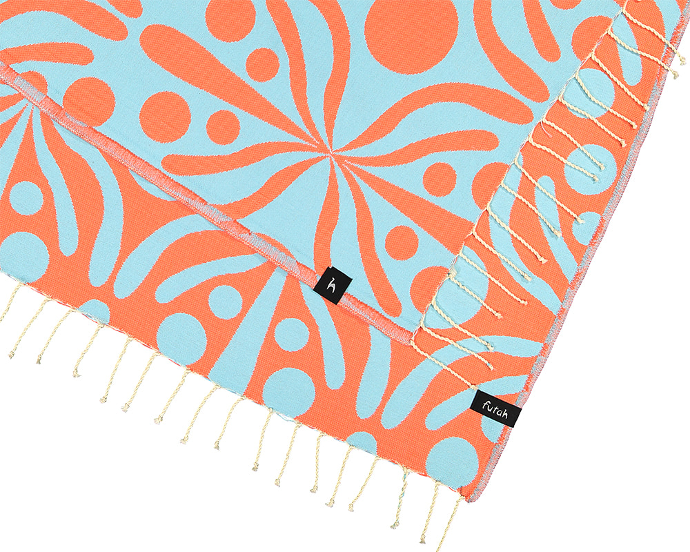 Futah - Flora Aquatique et Corail Serviette de Plage (4)
