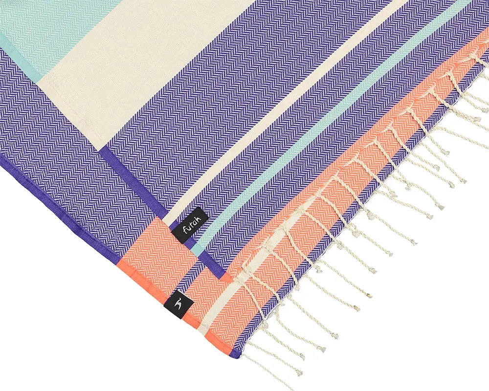 Futah - Papua Pourpre et Eau Serviette de Plage (3)