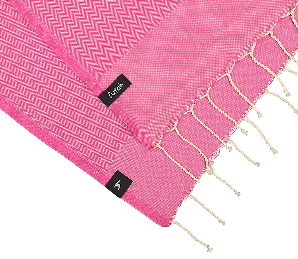 Futah - Serviette de Plage Ericeira Rose (2)