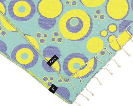 Vortex Jaune et d'Eau Serviette de Plage (2)