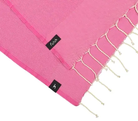 Serviette de Plage Ericeira Rose (2)