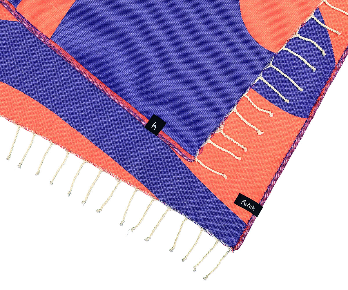 Futah - Aether Pourpre Serviette de Plage (3)