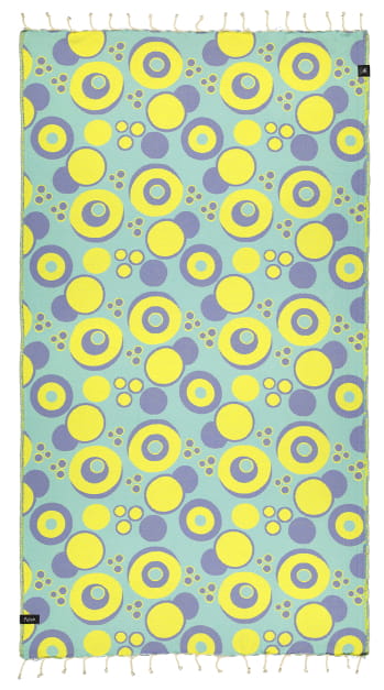 Futah Jaune & vert d'eau