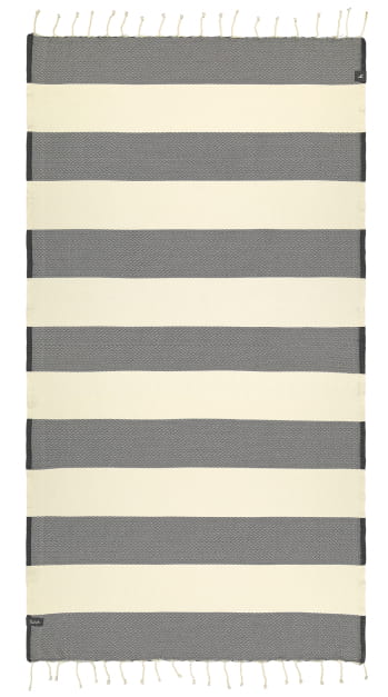 Futah Bedu Noire Serviette Plage