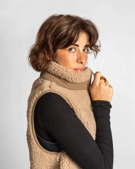 Gilet Sherpa Beige