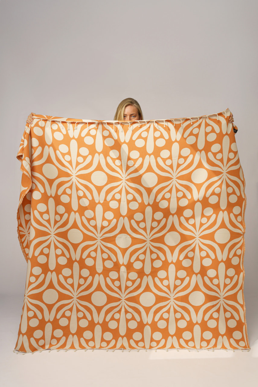 Futah - Flora Ambre Serviette de Plage XL (6)