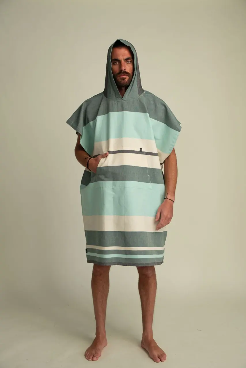 Futah - Papua Vert Poncho Adulte (2)