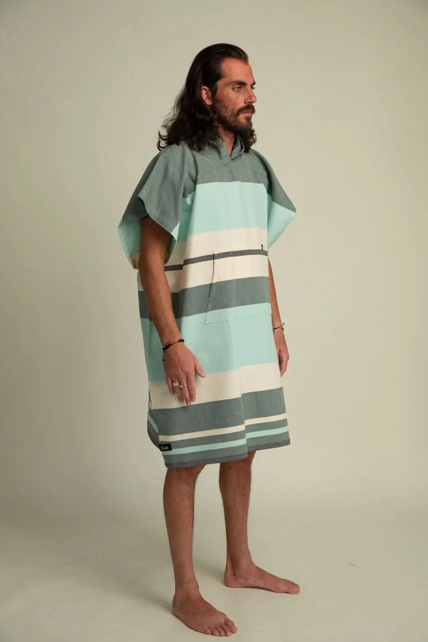 Futah - Papua Vert Poncho Adulte (1)