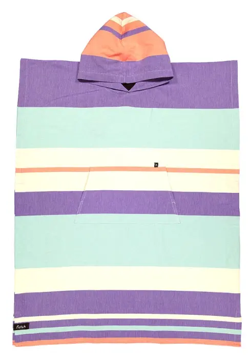 Futah - Papua Pourpre et Eau Poncho Adulte (4)