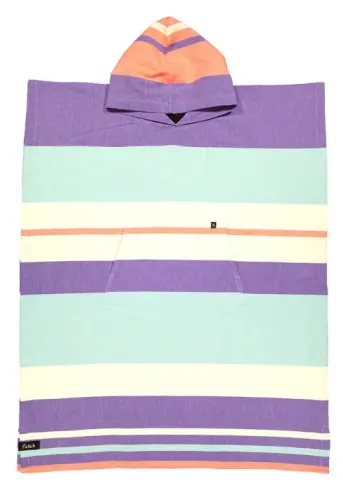 Papua Pourpre et Eau Poncho Adulte (2)