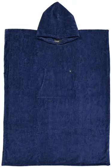 Futah - Ericeira Bleu Marine Poncho Épongé (1)