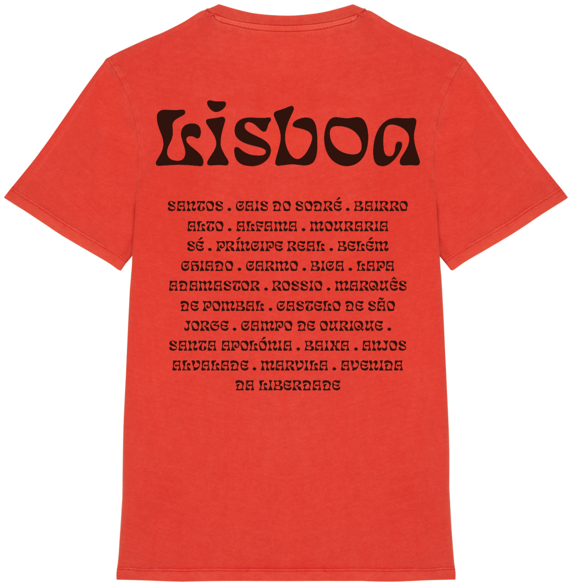Futah - T-shirt en coton biologique Paprika - Lisboa (3)