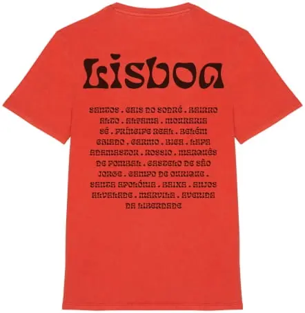 T-shirt en coton biologique Paprika - Lisboa