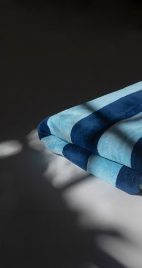 Bedu Deux Bleus Serviette Épongé (2)