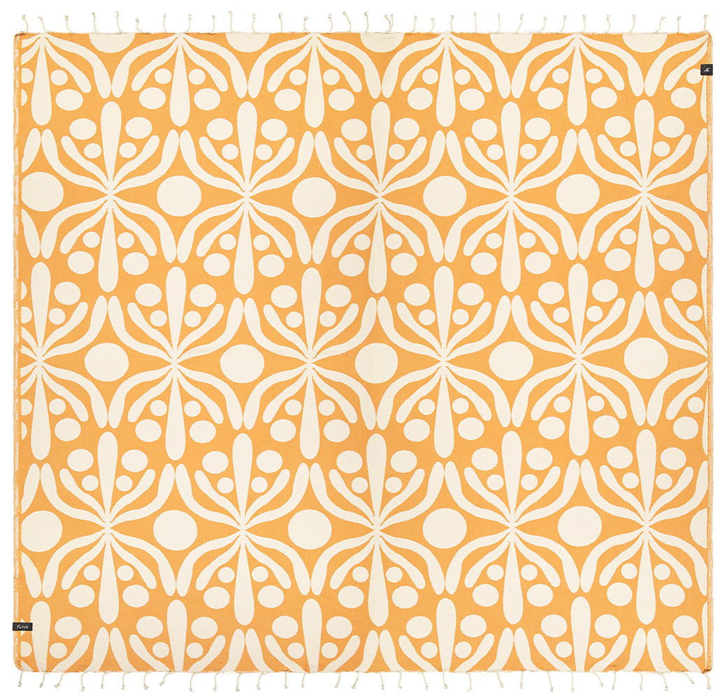 Futah - Flora Ambre Serviette de Plage XL (1)