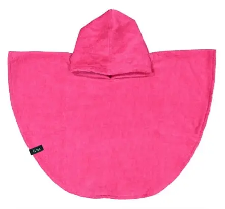 Bedu Rose Neon Poncho Épongé Bébé